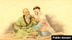 Күчем Хан һәм Сүзге. Акварель. Знаменский эше