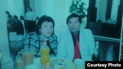 Урийпа Качкынова жана маркум Керимбек Корголдоев.