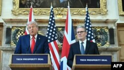 18 вересня президент США Дональд Трамп (ліворуч) прибув до заміського маєтку прем’єр-міністра Великої Британії Кіра Стармера поблизу Лондона