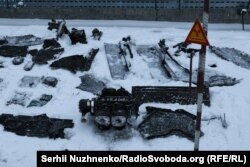 Абломкі расейскага дрона на ЧАЭС, 14 лютага 2025