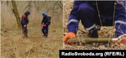 Сапери перевіряють територію на наявність снарядів у Станиці Луганській