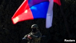 Российские военные в Крыму 