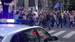 Serbian Antigovernment Marches Continue To Draw Thousands