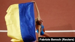 Ярослава Магучіх на Чемпіонаті світу в Катарі, вересень 2019 року