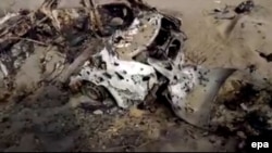 موتر حامل ملا اختر محمد منصور رهبر سابق گروه طالبان که هدف حمله طیاره بی‌پیلوت امریکایی قرار گرفت.