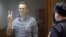 Russia -- Opposition leader Alexei Navalny attends a hearing in Moscow court February 20, 2021