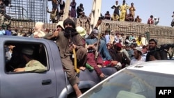 Ооганстандын Жалалабад шаарындагы талибдер. 15-август, 2021-жыл.