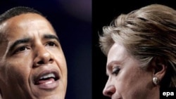 Бара Обама та Гіларі Клінтон