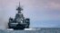 Корабель ВМС Росії під час навчань у Чорному морі, 14 квітня 2021 року