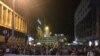 Anti-government protests resumed in the Serbian capital of Belgrade on September 28.