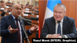 Жеңишбек Токторбаев менен Бакытбек Жетигенов. Коллаж.