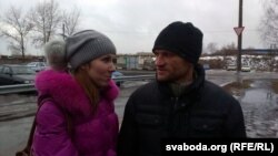 Сяргей Каваленка разам з жонкай Аленай