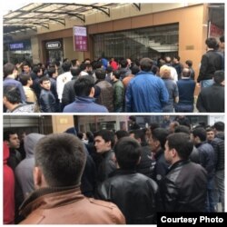 Апрель бошида ўтказилган 500 кишилик норозилик митингидан олингани айтилаётган сурат