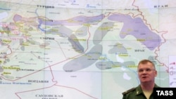 Речник російського міністерства оборони Ігор Конашенков на брифінгу в Москві 1 жовтня 2015 року повідомив, що за добу російська авіація у Сирії здійснила понад 20 вильотів