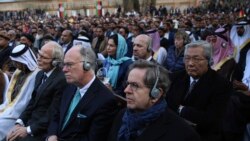 شماری از نمایندگان سیاسی ۳۵ کشور که در مراسم تحلیف محمد اشرف غنی در ارگ ریاست جمهوری حضور یافته بودند