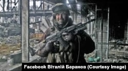 Максим Ридзанич під час ротації в Донецькому аеропорту