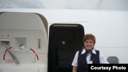 Евгения Магурина, "Аэрофлоттун" борт кызматкери.