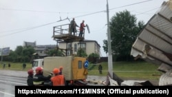 Наступствы моцнага ветру ў Менску ў 2019 годзе. Ілюстрацыйнае фота