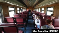 Бишкек-Балыкчы каттамындагы поезд. 5-июль, 2014-жыл