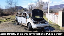 Сгоревший автомобиль