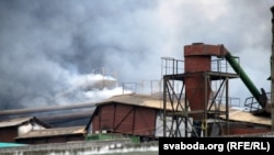 Пажар па выбуху на «Пінскдрэве»