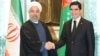Eýranyň prezidenti Hassan Rohani we Türkmenistanyň prezidenti Gurbanguly Berdimuhamedow