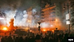 Київ, вулиця Грушевського, 21 січня 2014 року