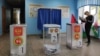 A polling station in Kazan, in Russia's republic of Tatarstan.