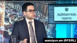 Արդարադատության նախարար Ռուստամ Բադասյանն «Ազատության» տաղավարում, Երևան, 3-ը դեկտեմբերի, 2019թ․
