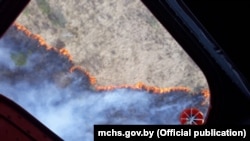 Пажар у Столінскім раёне, 24 красавіка 2019 году