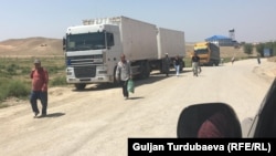 Иллюстрациялык сүрөт. Кыргызстан менен Тажикстандын чек арасы. 