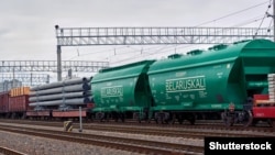 Чыгуначныя перавозкі беларускага калію. Ілюстрацыйнае фота