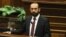 Armenia - Foreign Minister Ararat Mirzoyan speaks in the parliament, January 19, 2022.