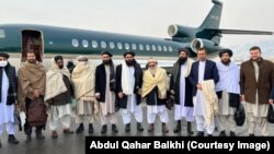 هیبت ۱۵ نفری طالبان که به اسلو رفته است