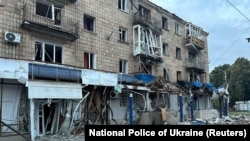 Конотоп шаары чабуулдан кийин.