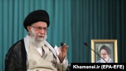 آیت الله علی خامنه‌ای رهبر ارشد ایران. عکس از آرشیف