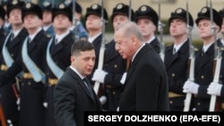 Владимир Зеленский менен Режеп Тайып Эрдоган. 3-февраль, 2020-жыл. 