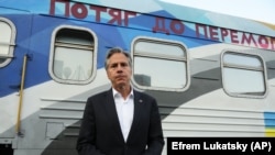 Энтони Блинкендин Украинада түшкөн сүрөтү. Архив.