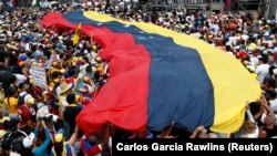 Акция в поддержку лидера оппозиции Хуана Гуайдо, Каракас, 4 марта 2019 года 