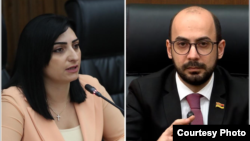 ԱԺ «Պատիվ ունեմ» խմբակցության պատգամավոր Թագուհի Թովմասյան, «Քաղաքացիական պայմանագիր» խմբակցության քարտուղար Արթուր Հովհաննիսյան, կոլաժ