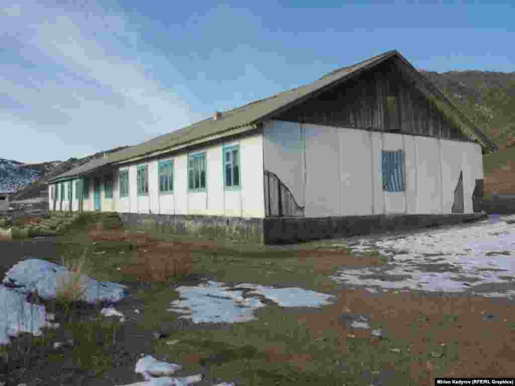 Мектеп саман ылай менен салынгандыктан пайдубалы чөгүп, устундары ийилип калган.&nbsp;​Бир нече жолку жер титирөө да имаратка зыянын тийгизген.