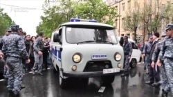 Police In Yerevan Detain Dozens Of Protesters