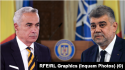 Кэлин Жоржеску жана Марчел Чолаку. Коллаж сүрөт.