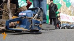 Захисники Биківнянського лісу прийшли під МВС