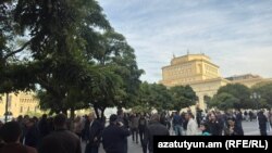 Բեռնատարների վարորդների ակցիան կառավարության շենքի դիմաց, 20-ը հոկտեմբերի, 2025թ.