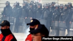 In previous protests since mid-February, opposition supporters have repeatedly tried to enter the government buildings and police have responded with tear gas and water cannons. (file photo)