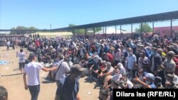 На пункте пропуска "Жибек-Жолы" на казахстанско-узбекской границе, 3 июля 2020 года