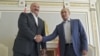 Аляксандар Лукашэнка і Ўладзімер Пуцін у Сочы летась у верасьні