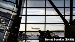 Внуково аэропорту. Иллюстрация.