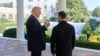 Дональд Трамп и Владимир Зеленский на переговорах в Белом доме, 18 октября 2025 года